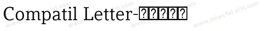 Compatil Letter字体转换